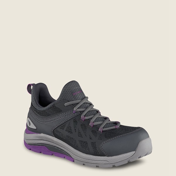 Red Wing Womens Cooltech™ Athletics - Safety Toe - Work Shoes Black/Grey - 6038XHOUV